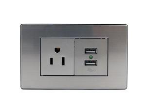 118K-19 3 Pin Socket With Double USB