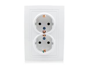 EU Standard Double Schuko Socket